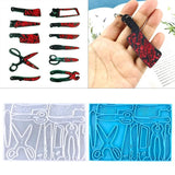 Silicone Scissors Keychain Mold for Epoxy Resin Crafts