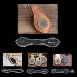4 Shapes Leather Acrylic Template Keychain Stencil Set DIY Craft Tools