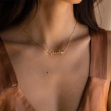 Personalised Name Necklace Women Stainless Steel Jewelry Gift
