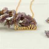 Name Letter Necklaces for Women Personalized Stainless Steel Pendant