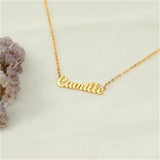 Name Letter Necklaces for Women Personalized Stainless Steel Pendant