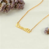 Name Letter Necklaces for Women Personalized Stainless Steel Pendant