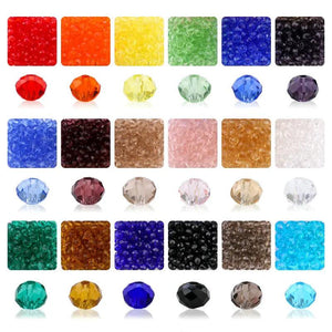 600pcs Crystal Round Briolette Beads for Jewelry Making