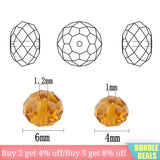 600pcs Crystal Round Briolette Beads for Jewelry Making