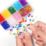 Acrylic Beads Pendants Multicolor Round Letter Pendant Set Findings DIY Box