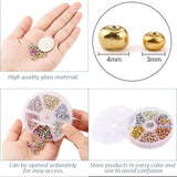 Plated Metal Charm Spacer Seed Beads for DIY Jewelry Making