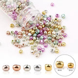 3/4mm Round Glass Seed Beads Charm Plated Czech Beads Spacer Bead DIY Bracelet