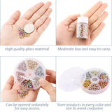 3/4mm Round Glass Seed Beads Charm Plated Czech Beads Spacer Bead DIY Bracelet