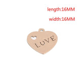4pcs Stainless Steel Earrings Stamping Blank Tags Pendants DIY Charm Jewelry