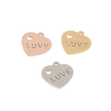 4pcs Stainless Steel Earrings Stamping Blank Tags Pendants DIY Charm Jewelry