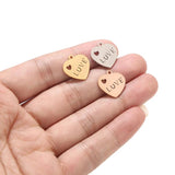 4pcs Stainless Steel Earrings Stamping Blank Tags Pendants DIY Charm Jewelry