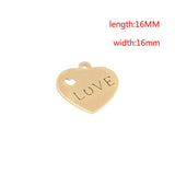 4pcs Stainless Steel Earrings Stamping Blank Tags Pendants DIY Charm Jewelry