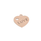4pcs Stainless Steel Earrings Stamping Blank Tags Pendants DIY Charm Jewelry