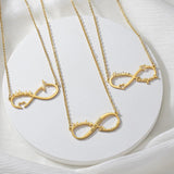 Sifisrri Personalized Name Necklace Heart Pendant Stainless Steel Choker Chains