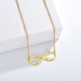 Sifisrri Personalized Name Necklace Heart Pendant Stainless Steel Choker Chains