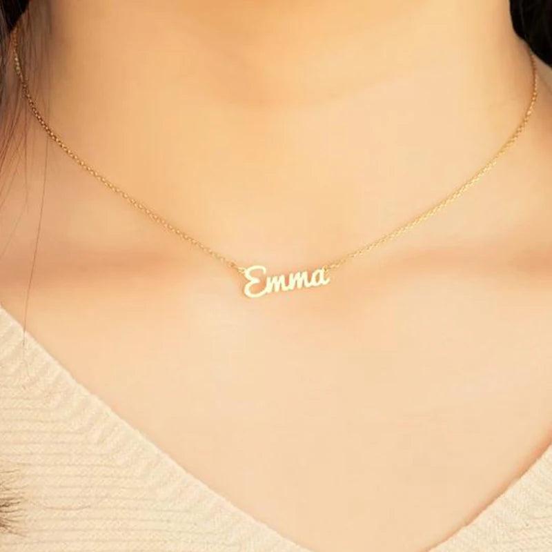 Personalized Stainless Steel Name Necklace for Men and Women