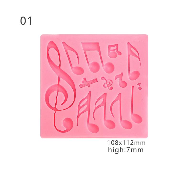 Silicon Music Note Glue Mold Cake Decoration Tool