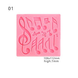 Silicon Music Note Glue Mold Cake Decoration Tool