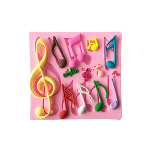 Silicon Music Note Glue Mold Cake Decoration Tool