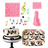 Silicon Music Note Glue Mold Cake Decoration Tool