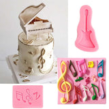 Silicon Music Note Glue Mold Cake Decoration Tool