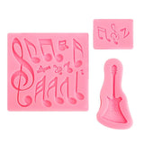 Silicon Music Note Glue Mold Cake Decoration Tool