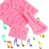 Silicon Music Note Glue Mold Cake Decoration Tool