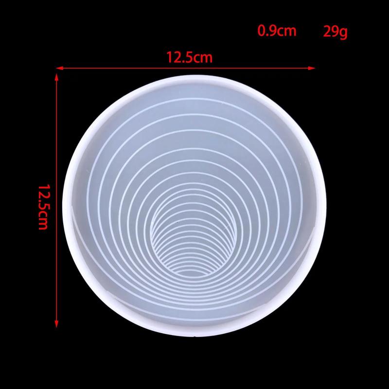 Geometric Spiral Coaster Resin Mold DIY Crafts