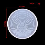 Geometric Spiral Coaster Resin Mold DIY Crafts
