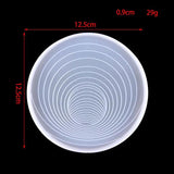Geometric Spiral Coaster Resin Mold DIY Crafts