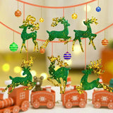 DIY Crystal Epoxy Resin Mold Christmas Elk Keychain Fawn Silicone Mold
