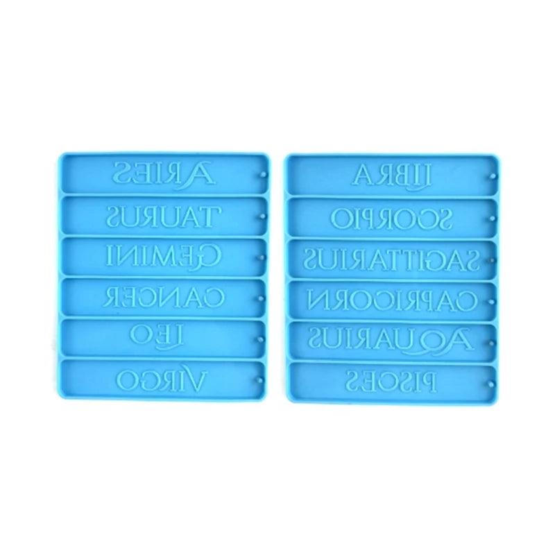 R3MC Resin Mold Rectangle Silicone for Epoxy Casting Keychain Jewelry