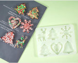 Christmas Resin Mold Snowflake Christmas Tree Silicone Molds