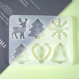 Christmas Resin Mold Snowflake Christmas Tree Silicone Molds