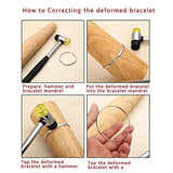 Wood Oval Bracelet Bangle Mandrel for Jewelry Repair