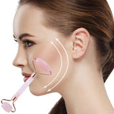 Rose Quartz Slimming Face Massager Natural Jade Facial Massager