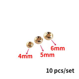 10PCS/Set Golden Balls Tire Beads Spacer Beads DIY Bracelet String Ornament