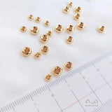 10PCS/Set Golden Balls Tire Beads Spacer Beads DIY Bracelet String Ornament