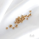 10PCS/Set Golden Balls Tire Beads Spacer Beads DIY Bracelet String Ornament