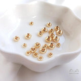 10PCS/Set Golden Balls Tire Beads Spacer Beads DIY Bracelet String Ornament