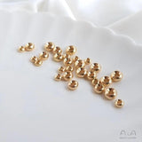 10PCS/Set Golden Balls Tire Beads Spacer Beads DIY Bracelet String Ornament