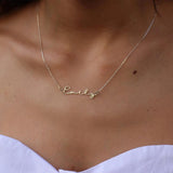Personalized Cursive Name Necklace Stainless Steel Jewelry