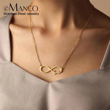 Manco Letter Choker Necklace Stainless Steel Nameplate Gift