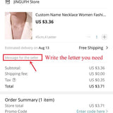 Zircon Letter Pendant Necklace Women Personalized Name Jewelry
