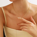 Arabic Name Necklace for Women Personalized Stainless Steel Choker
