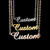 Personalized Stainless Steel Name Necklace For Women DIY Engrave Heart Necklace