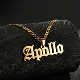 Acheerup Personalized Name Necklace Stainless Steel Thick Cuban Chain