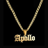 Acheerup Personalized Name Necklace Stainless Steel Thick Cuban Chain