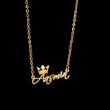 Personalized Crown Names Pendant Necklace for Women