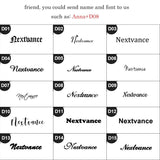 Personalized Name Necklace Stainless Steel Blade Box Chain Pendant Necklace